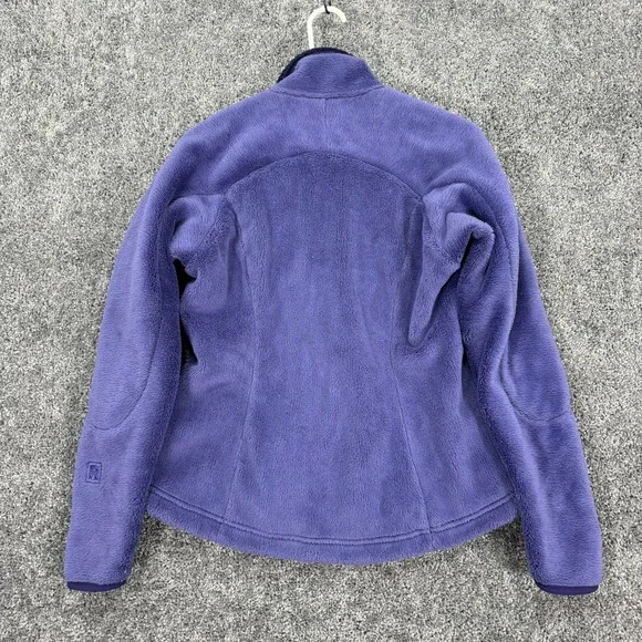 Patagonia Jacket Womens Medium Purple Long Sleeve Zip Up Fleece Logo Outdoor - Picture 2 of 11